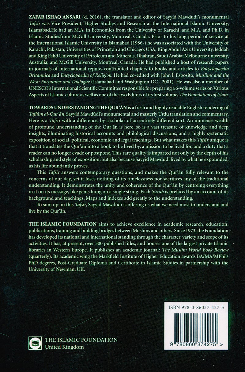 Towards Understanding the Qur'an (Tafhim al-Qur'an): Volume 9 (Surahs 33–37, Paperback)