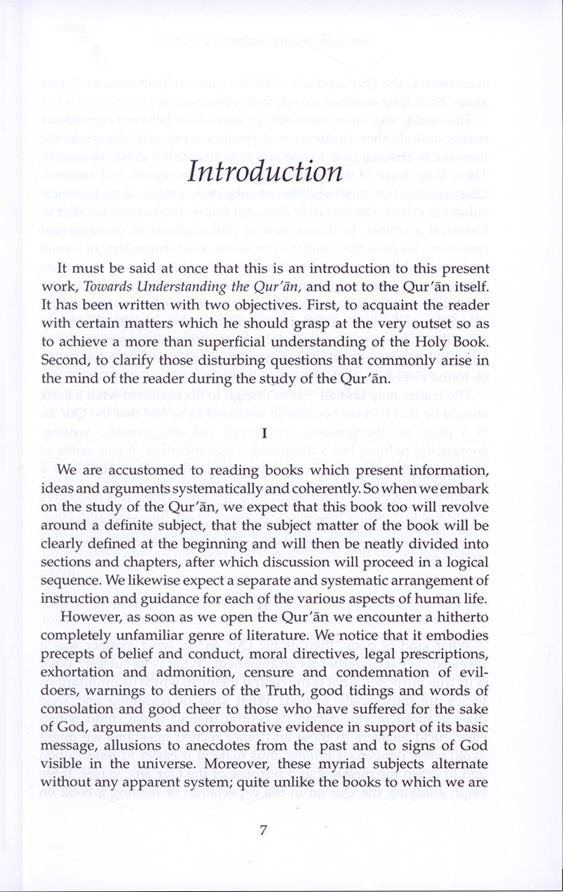 Towards Understanding The Qur'an (Tafhim Al-Qur'an):  Volume 1