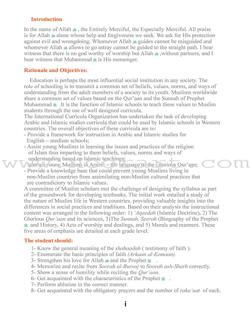 ICO Islamic Studies Textbook: Grade 3 (Light Edition)