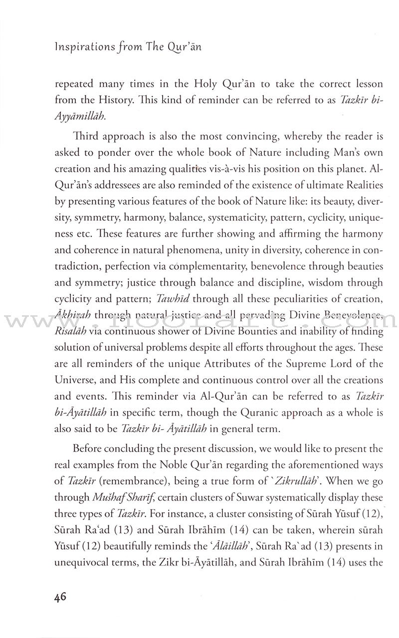 Inspirations from The Qur'an