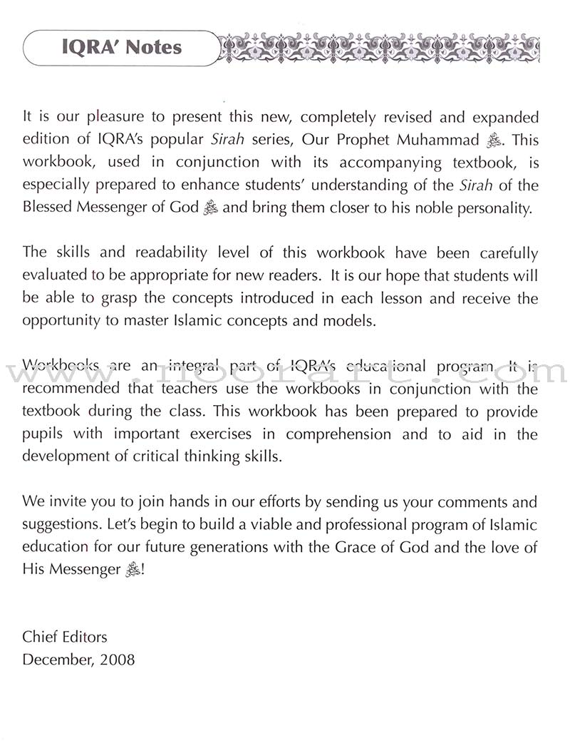 Sirah of Our Prophet Workbook: Level 2