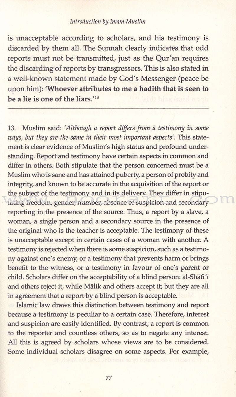 Sahih Muslim :Vol.1 With The Full Commentary