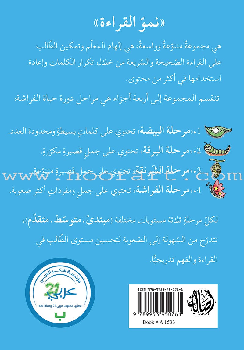 Reading Growth Series - The larva Stage: Level 2 (9 Books) سلسلة نموّ القراءة - مرحلة اليرقة