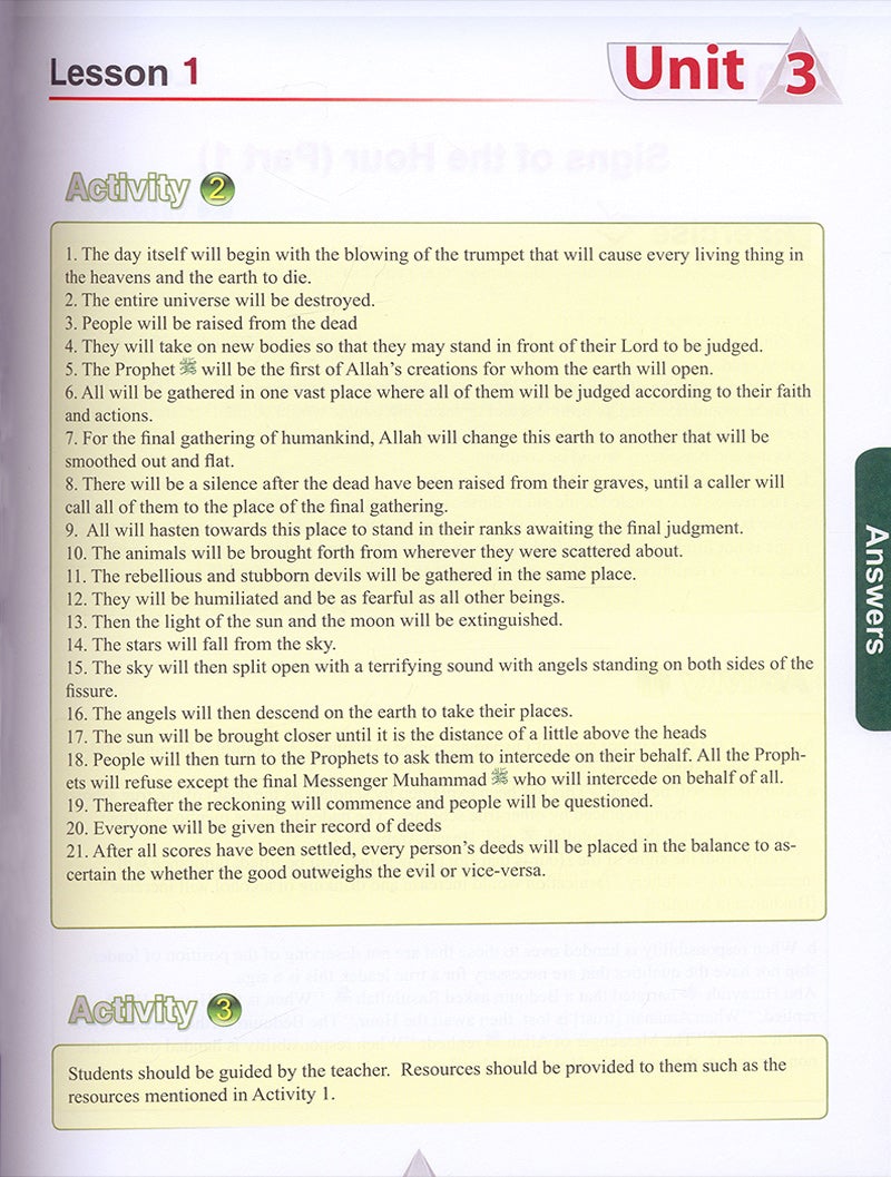 ICO Islamic Studies Teacher's Manual: Grade 11, Part 1