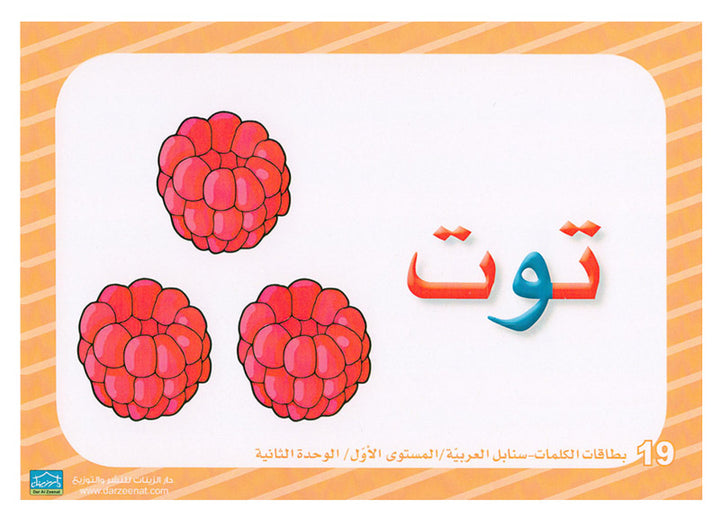 Sanabel Flash Cards: Word and Sentences Level 1 سنابل الجمل والكلمات
