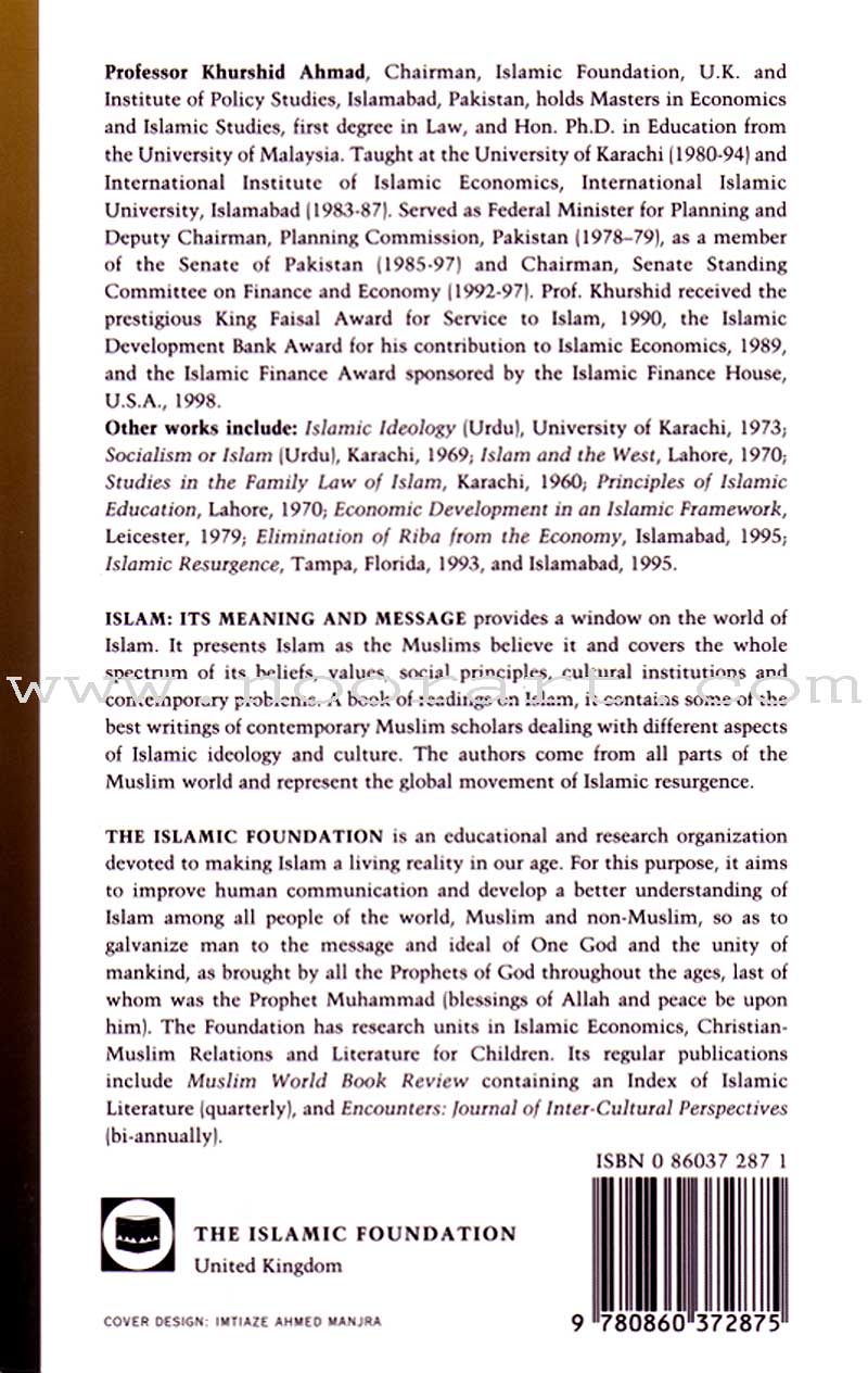 Islam its Meaning and Message