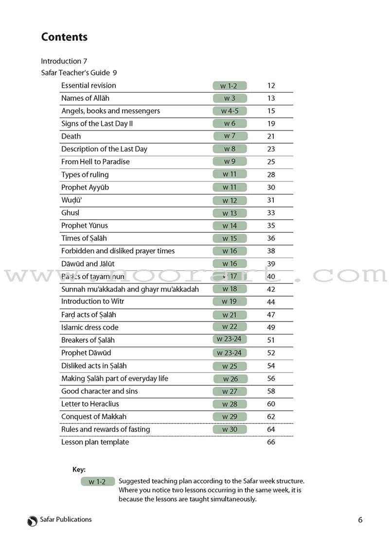 Safar Teacher's Guide for Islamic Studies: Level 5