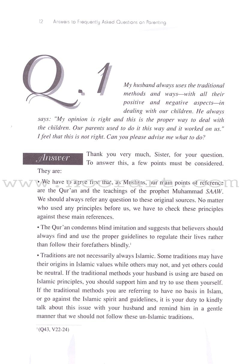 Answers to Frequently Asked Questions on Parenting: Part 1