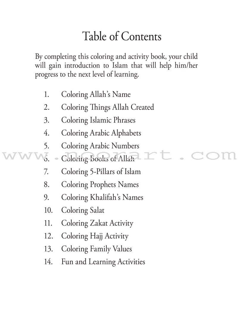 My Islamic Coloring Book