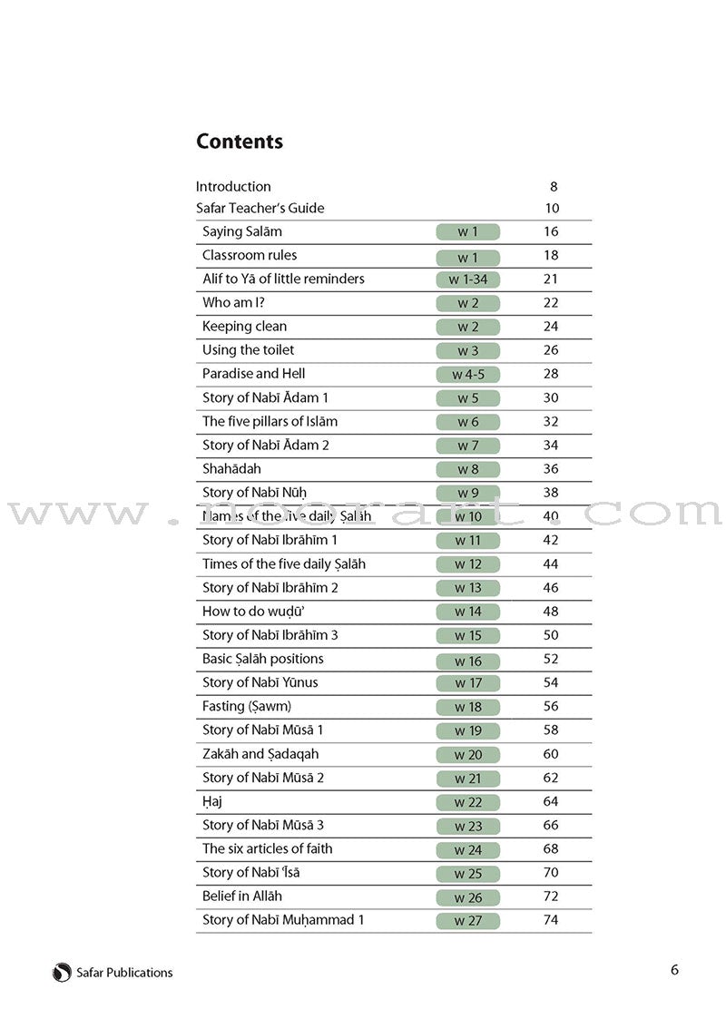 Safar Teacher's Guide for Islamic Studies: Level 1
