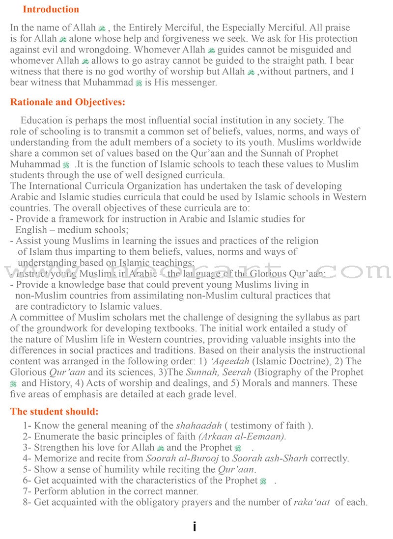 ICO Islamic Studies Textbook: Grade 4 (Light Edition)