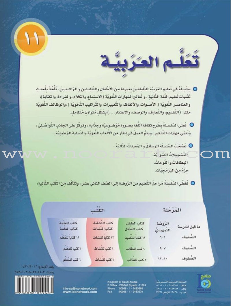 ICO Learn Arabic Teacher Guide: Level 11, Part 2