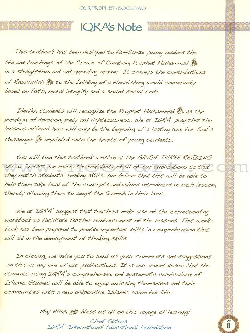 Sirah of Our Prophet Textbook Level 3