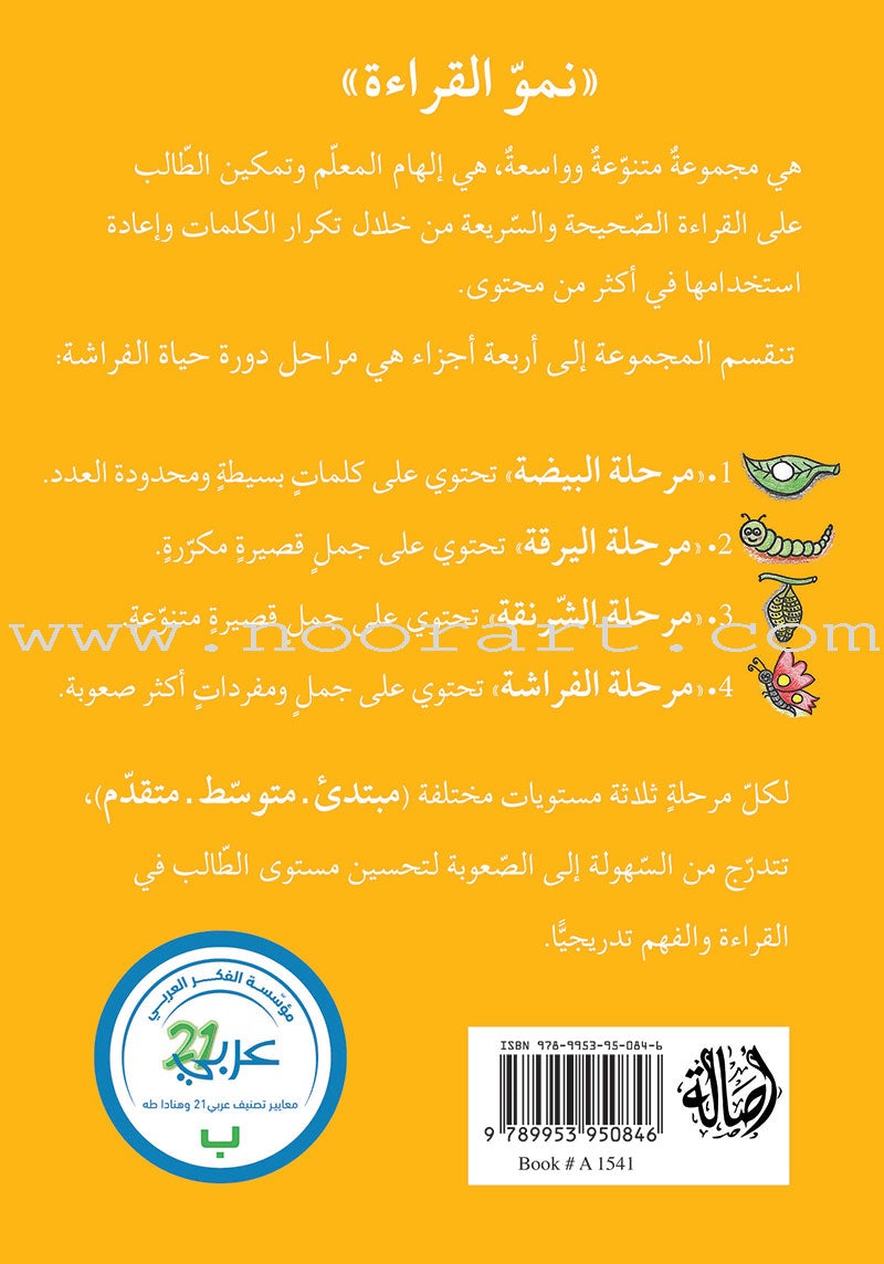 Reading Growth Series - The Cocoon Stage: Level 3 (6 Books) سلسلة نموّ القراءة - مرحلة الشرنقة