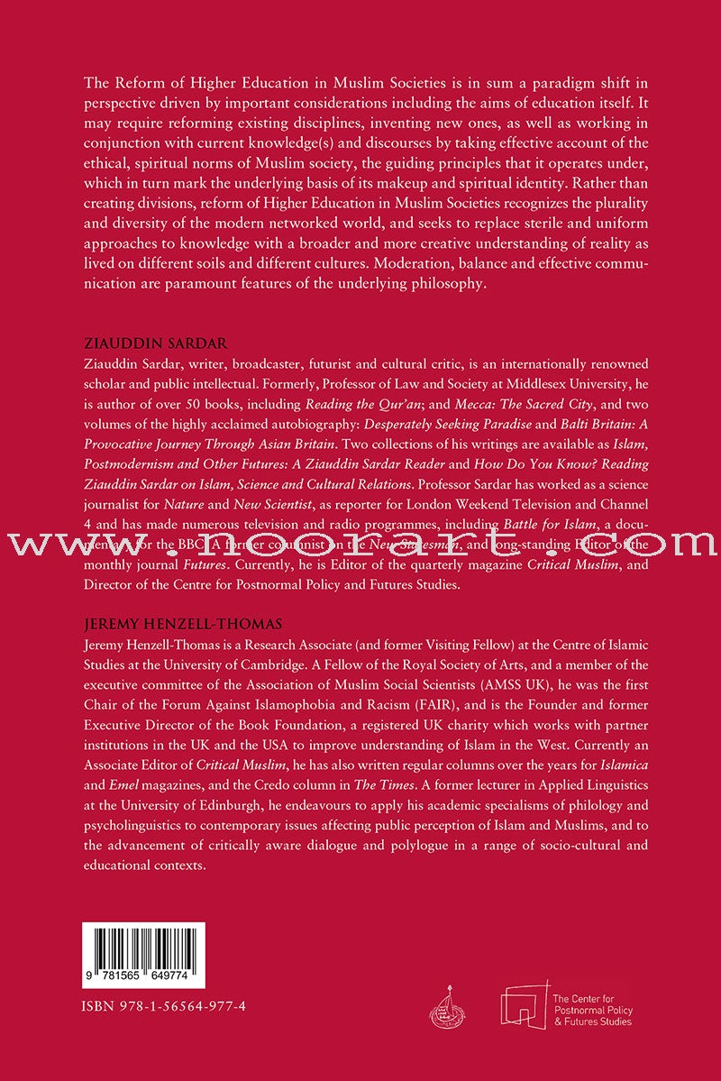 Rethinking Reform in Higher Education: From Islamization to Integration of Knowledge