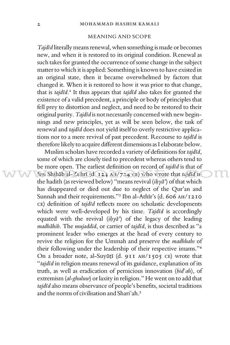 Tajdid, Islah And Civilisational Renewal In Islam