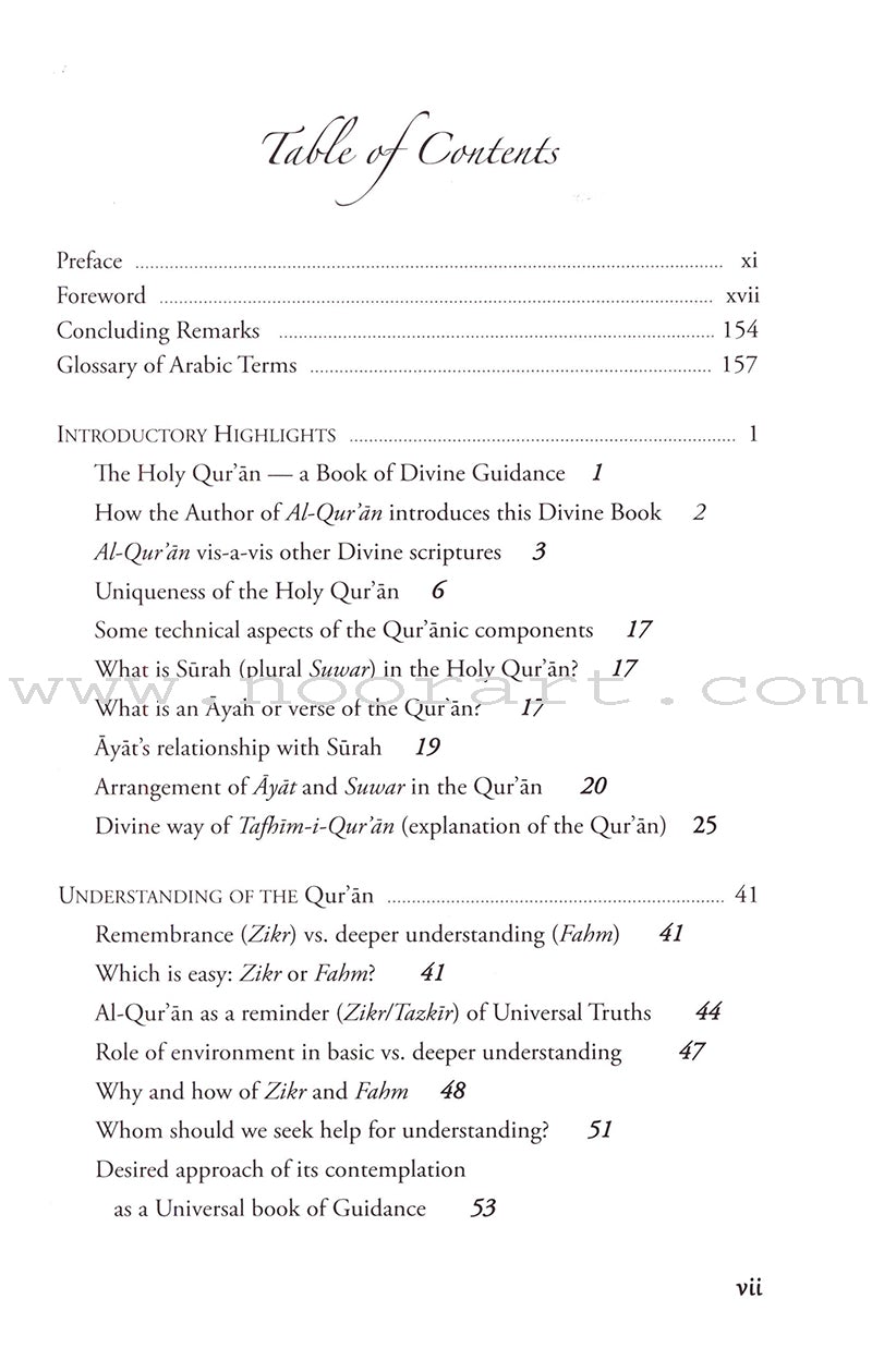 Inspirations from The Qur'an