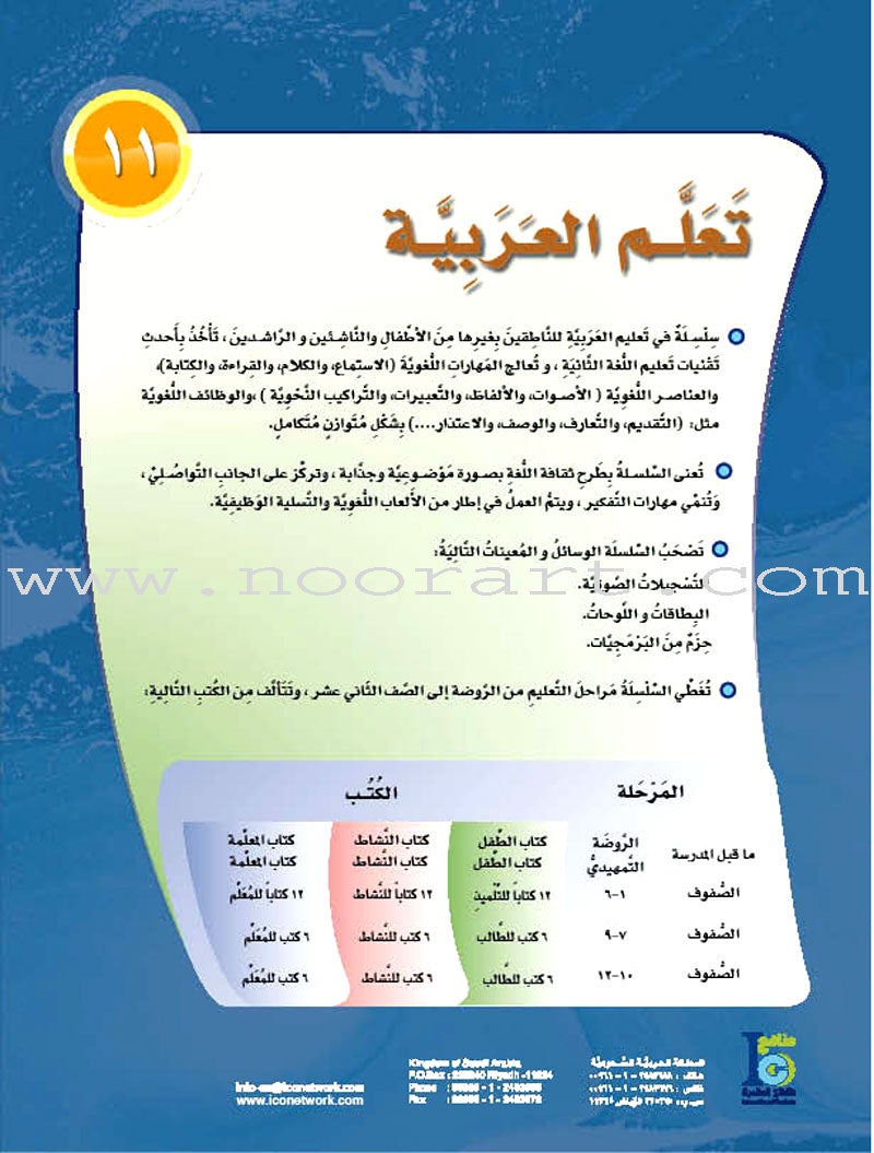 ICO Learn Arabic Textbook: Level 11, Part 1 (With CD)