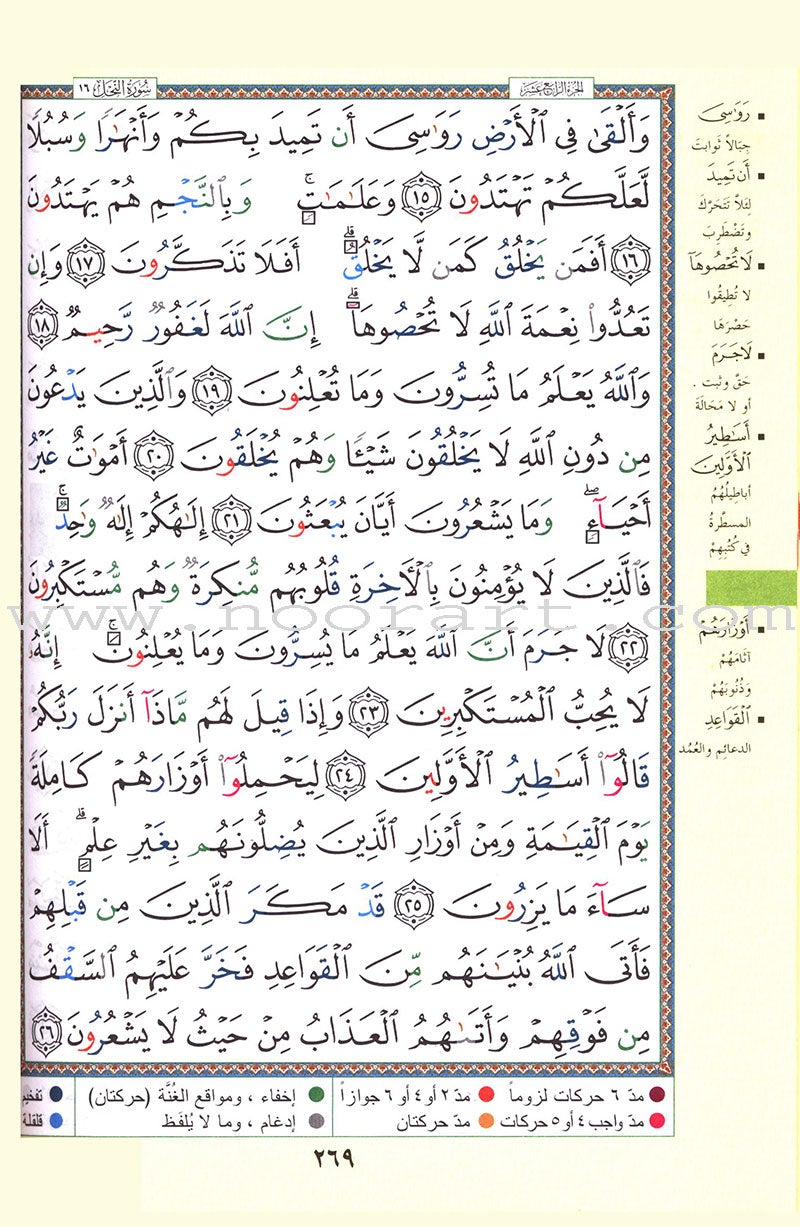 Tajweed Qur'an (Whole Qur’an, With Zipper, Size: 5.75"x9") مصحف التجويد