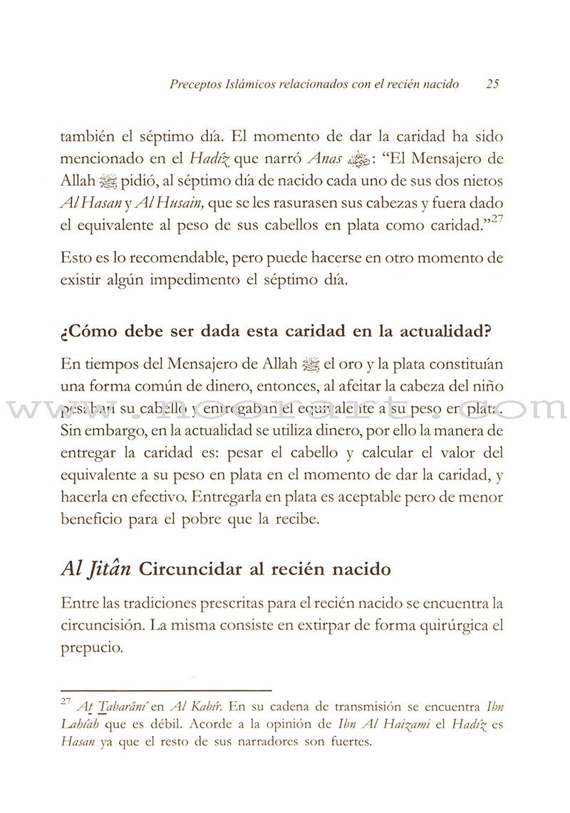 Preceptos Islámicos Relacionados Con El Recién Nacido -Islamic Precepts Related to Newborn