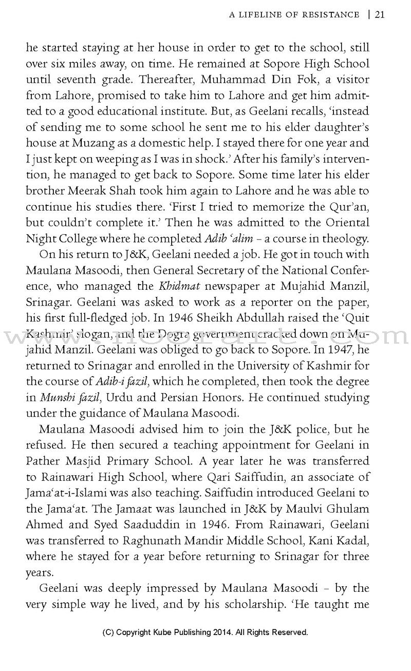 Paradise on Fire: Syed Ali Geelani & the Struggle for Freedom in Kashmir