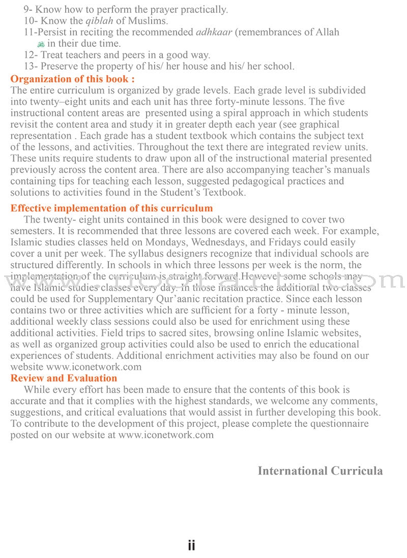 ICO Islamic Studies Textbook: Grade 4 (Light Edition)