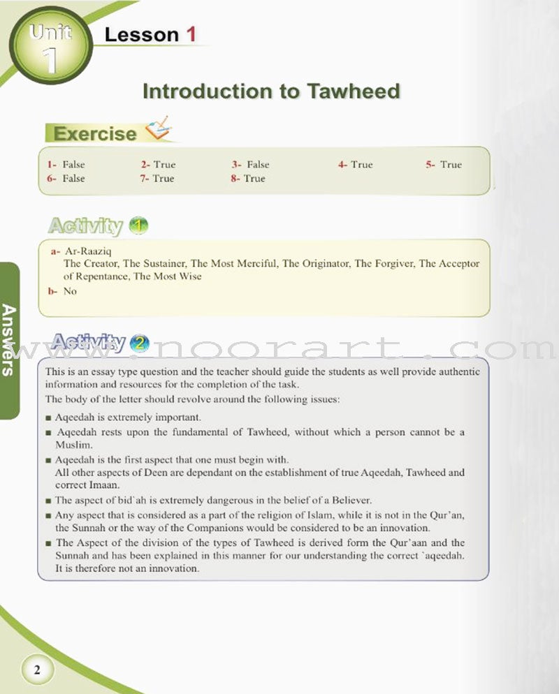 ICO Islamic Studies Teacher's Manual: Grade 7, Part 1