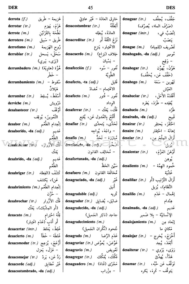 Diccionario Español-Árabe - Dictionary Spanish-Arabic قاموس
