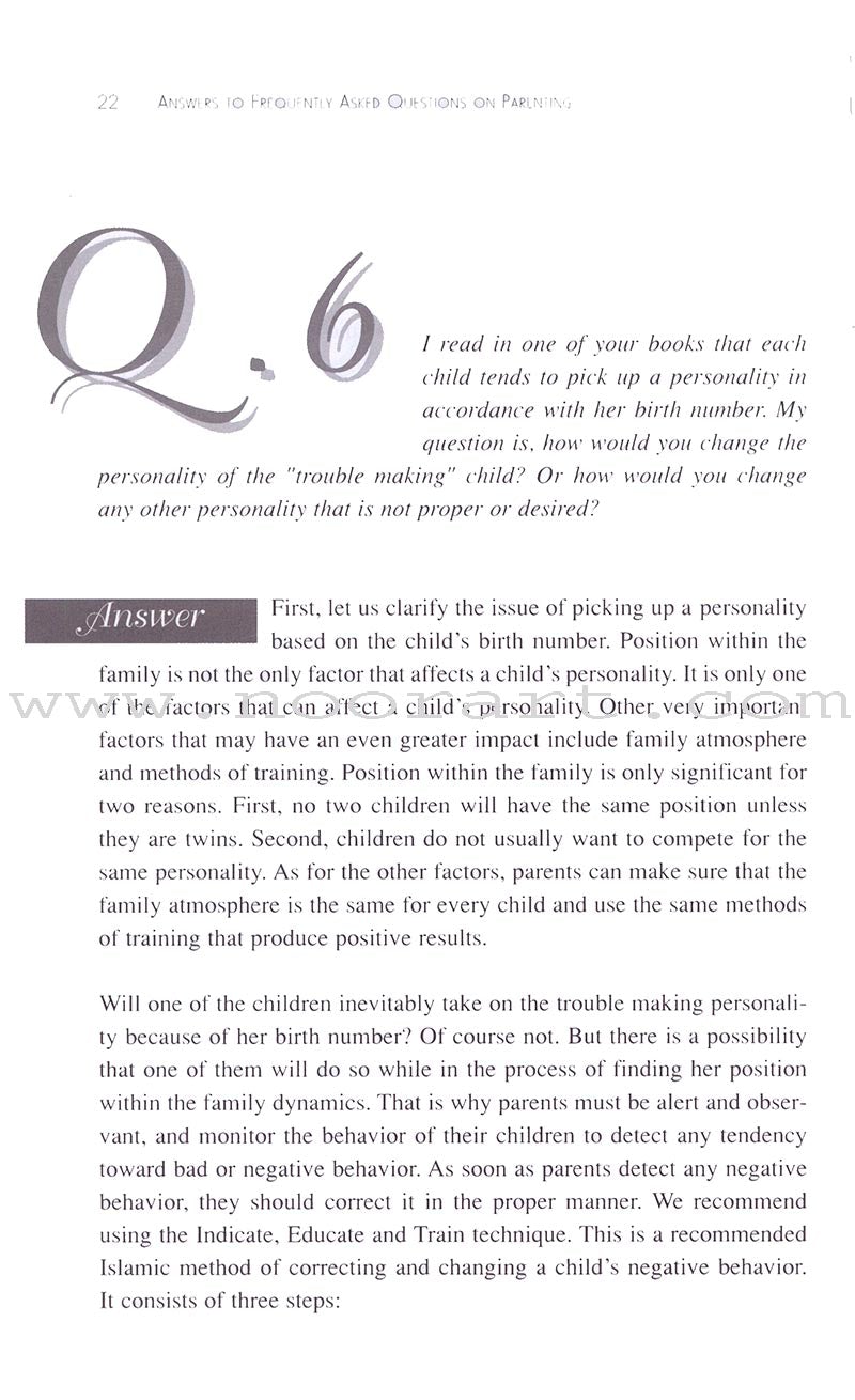 Answers to Frequently Asked Questions on Parenting: Part 1