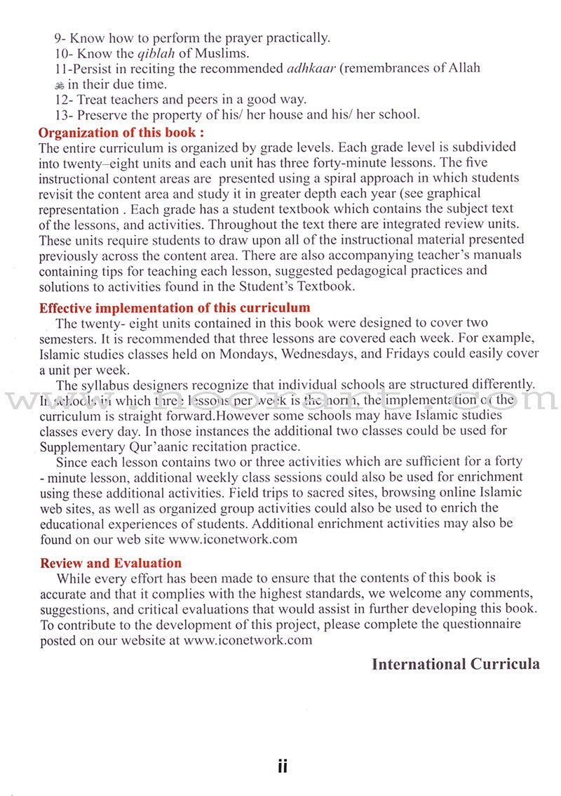 ICO Islamic Studies Textbook: Grade 2 (Light Edition)