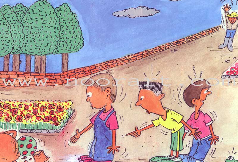 Grammar in Stories: Moon (Lunar) Letters - With My Grandfather on the Mountain عند جدي في الجبل