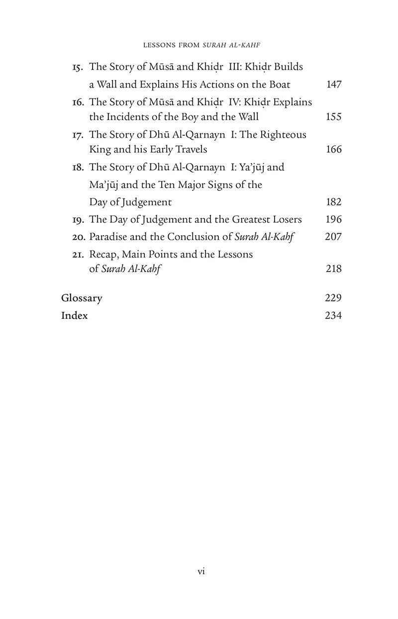 Lessons from Surah al-Kahf (Hardback) سورة الكهف