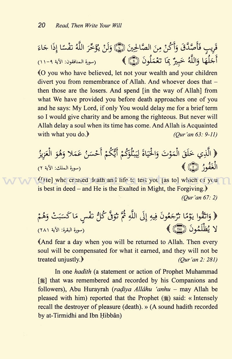 Read, Then Write your Will