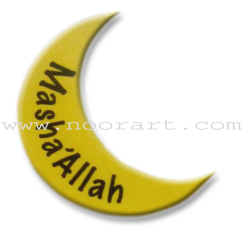 Sticker pack: 164 Mashallah Gold Crescents and Stars Stickers