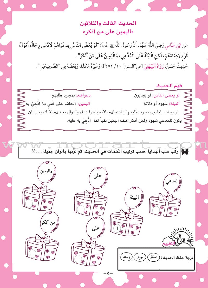 Nawawi's Forty Hadith For Children: Part 4 متن الأربعين النووية الجزء الرابع