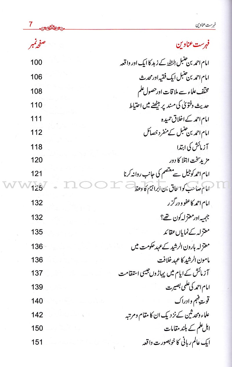 Imam Ahmad bin Hanble (urdu) إمام أحمد بن حنبل