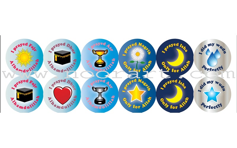 My Salah Chart (96 reusable stickers, wall chart, and instructions)