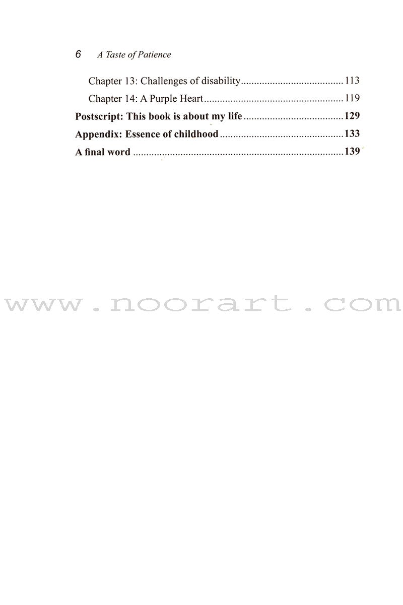 A Taste of Patience (English)