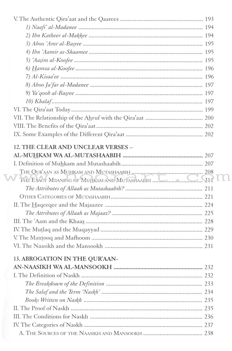 An Introduction to the Sciences of the Qu'raan