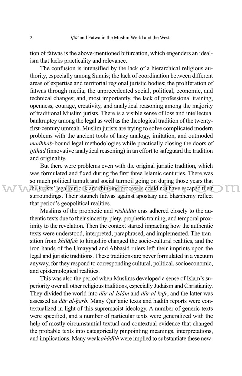 Ifta’ and Fatwa in the Muslim World and the West