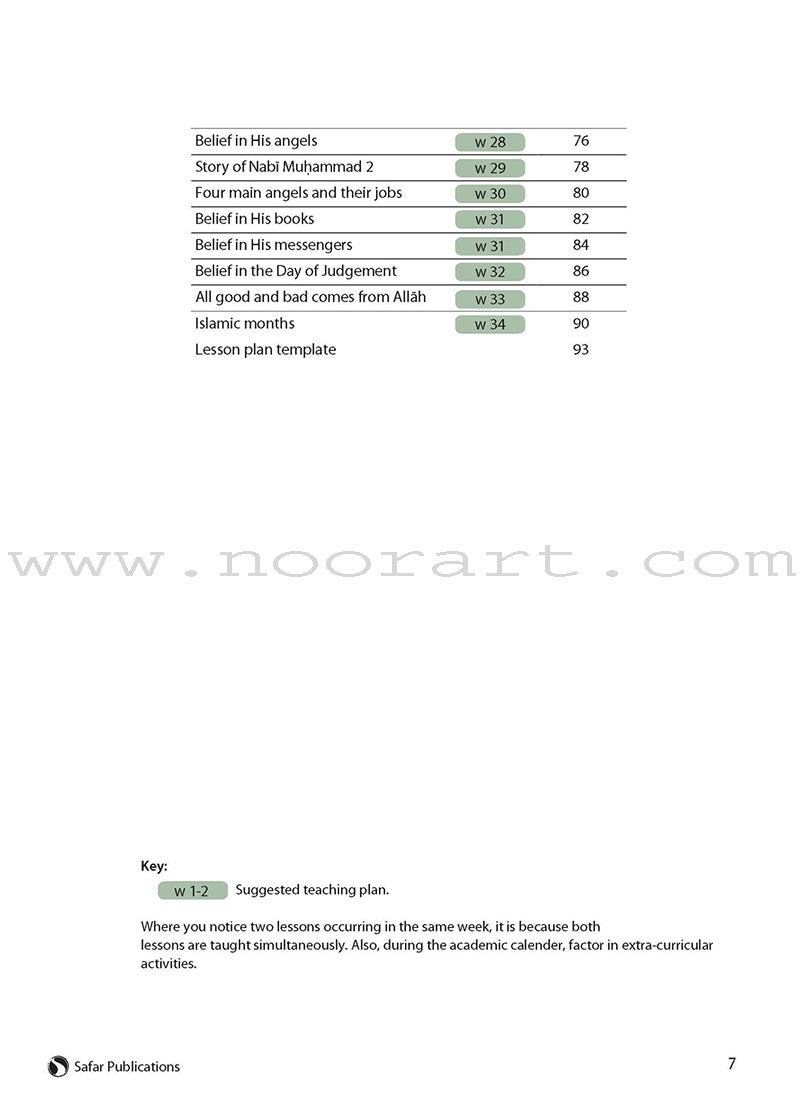 Safar Teacher's Guide for Islamic Studies: Level 1
