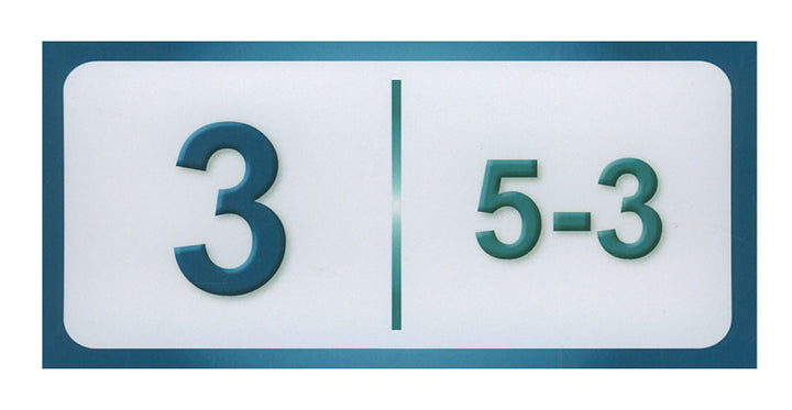 Sanabel Domino Flash Cards: Subtracting Numbers, 2 sets دومينو الطرح