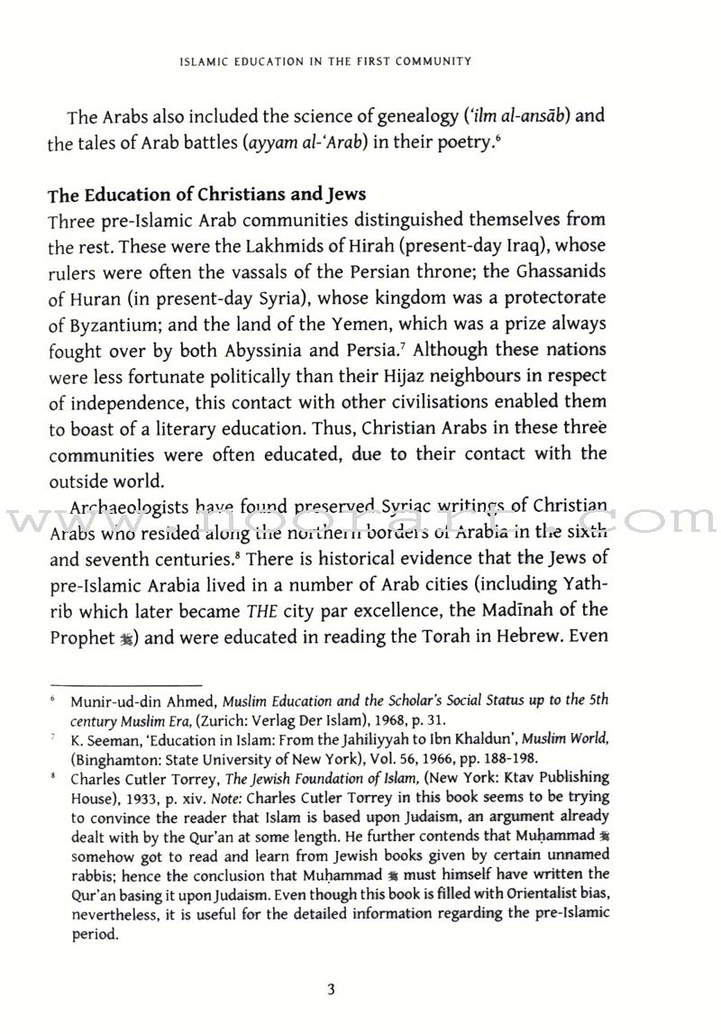 A Social History Of Education In The Muslim World (From the Prophetic Era to Ottoman Times)