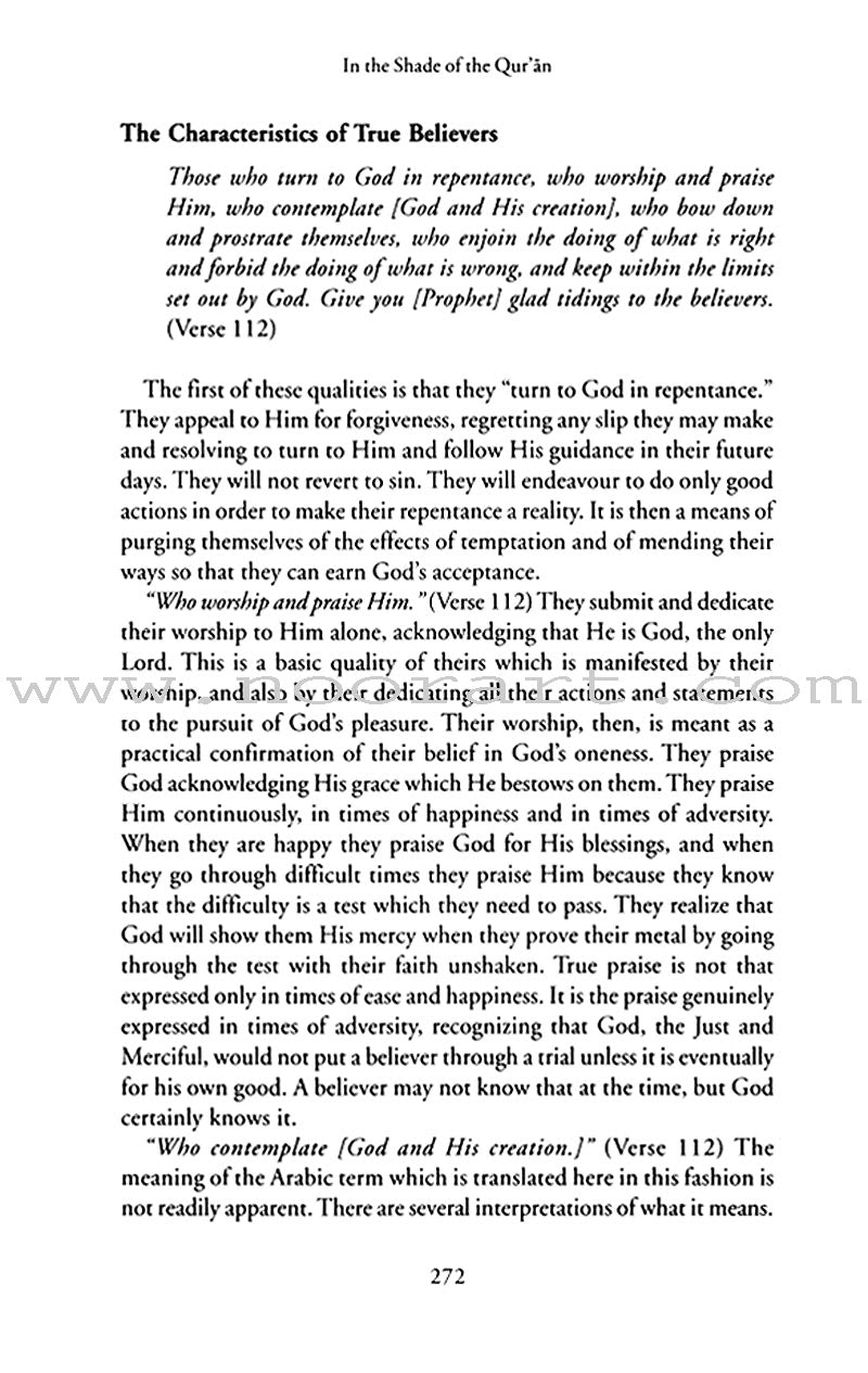 In the Shade of the Qur'an: Volume 9 (IX)