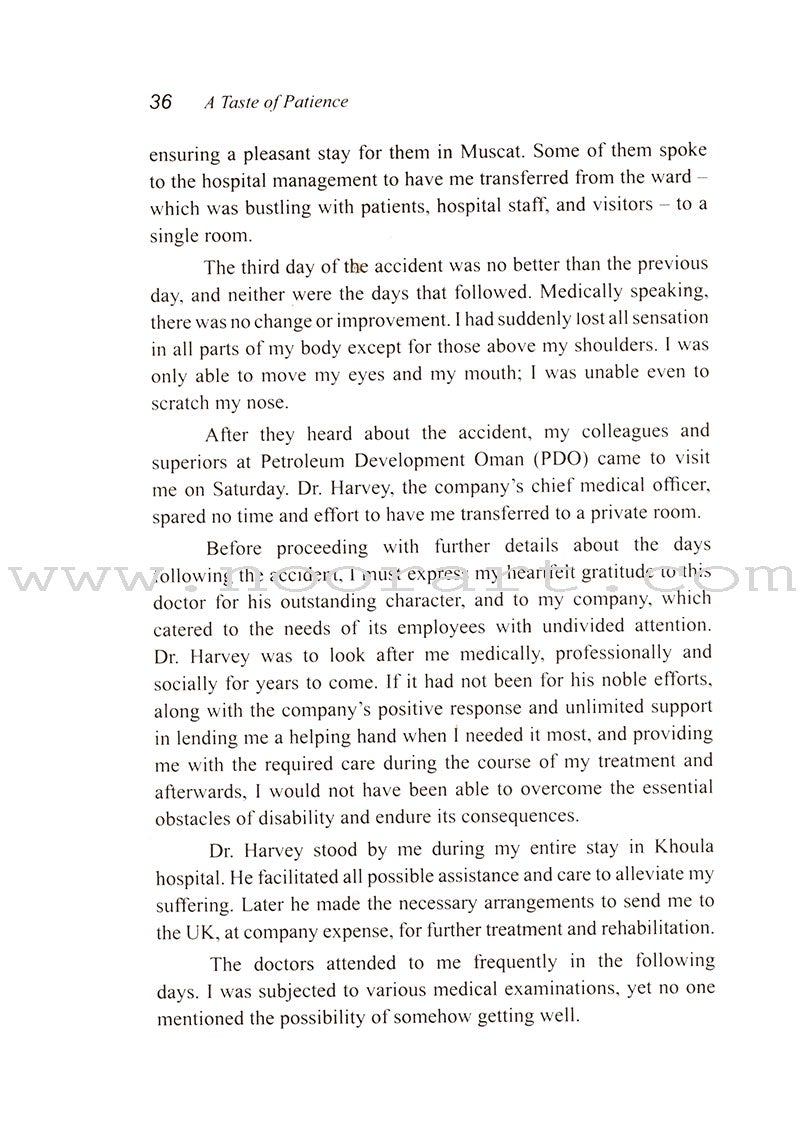 A Taste of Patience (English)