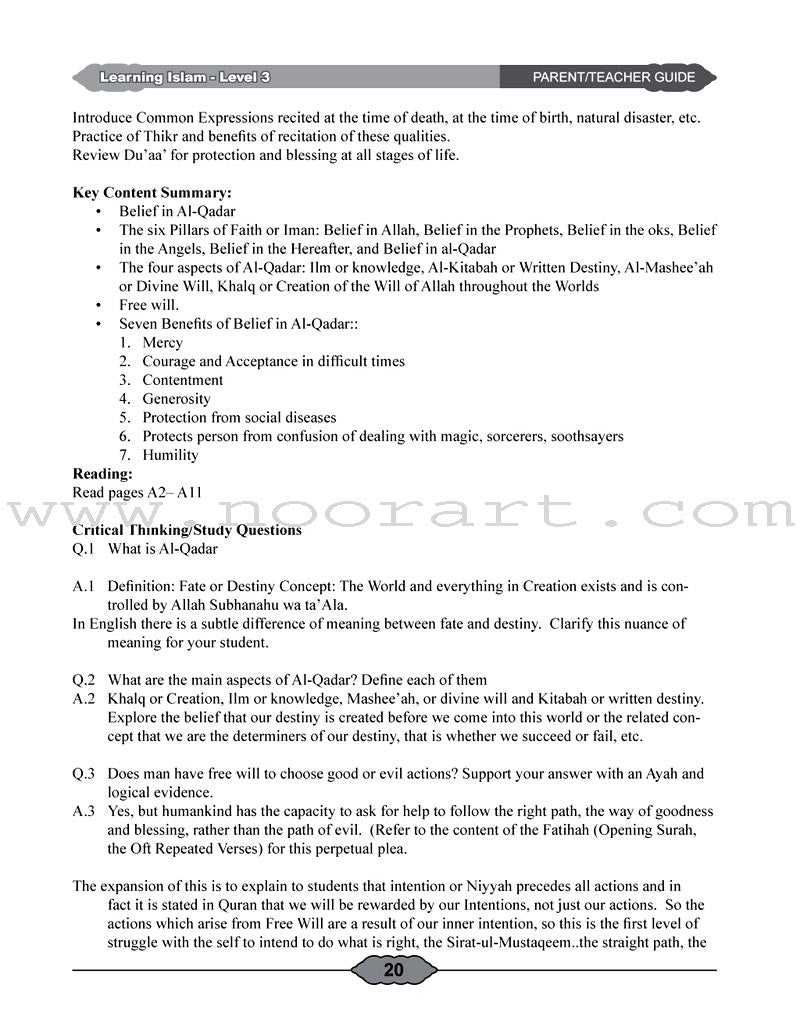 Learning Islam Teacher Guide: Level 3