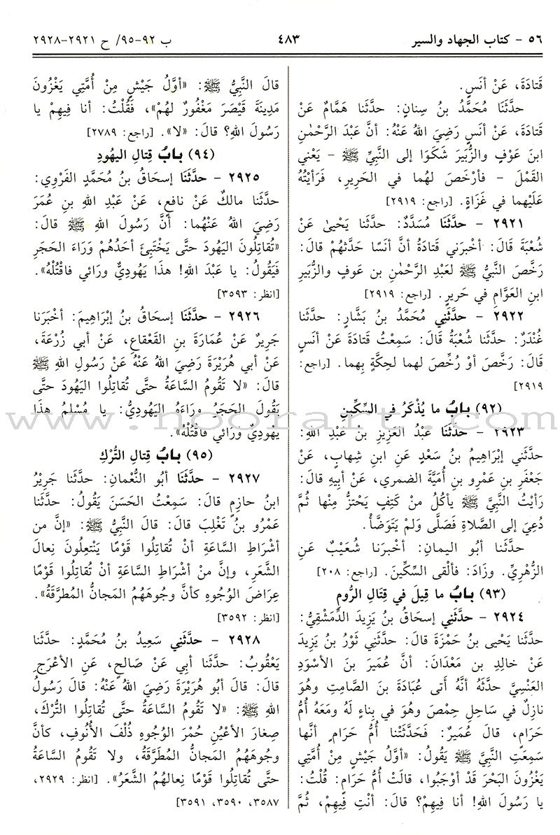 Sahih Al-Bukhari (Large, Color may vary) صحيح البخاري
