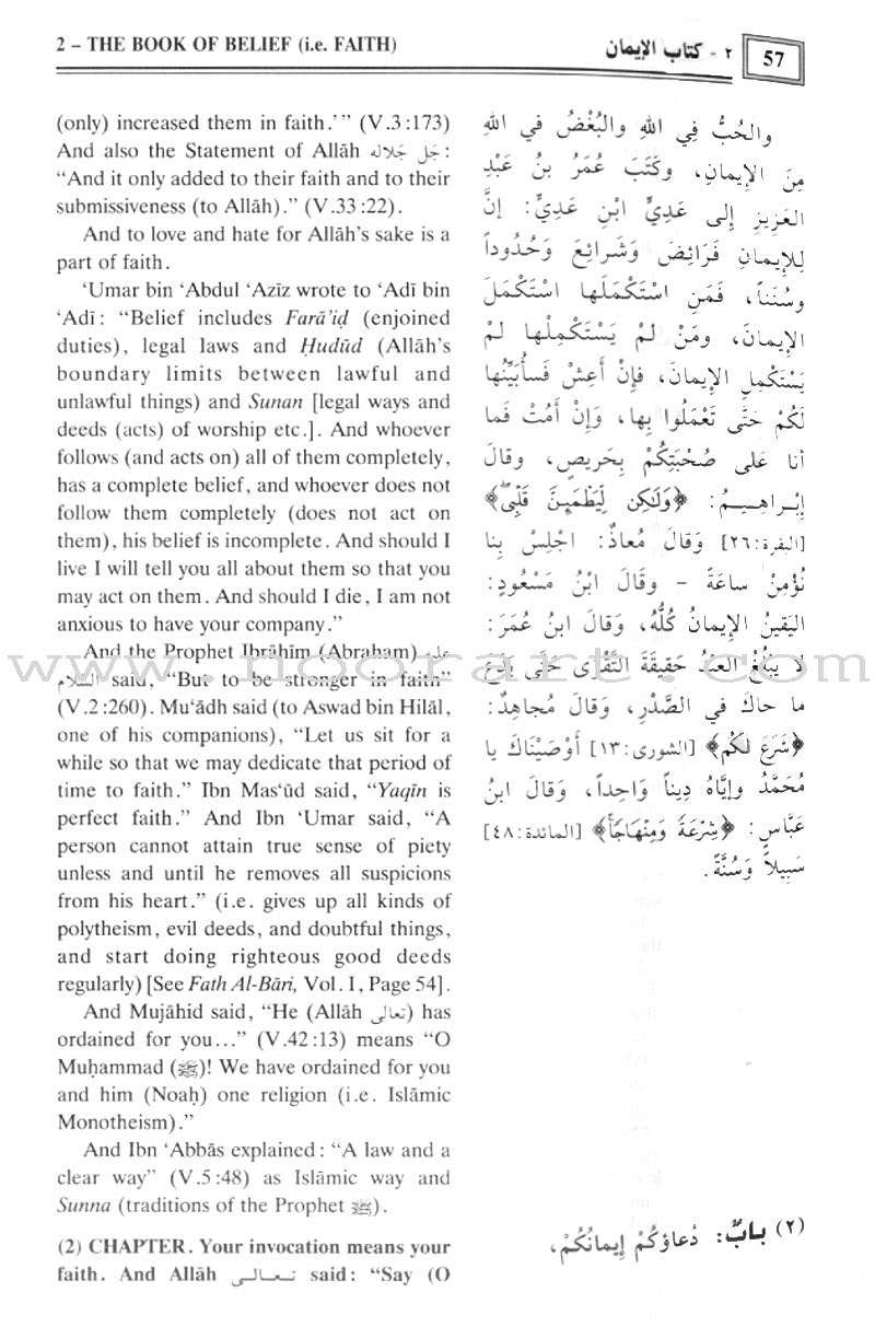 The Translation of the Meanings of Sahih Al-Bukhari (9 Books, Arabic-English)
