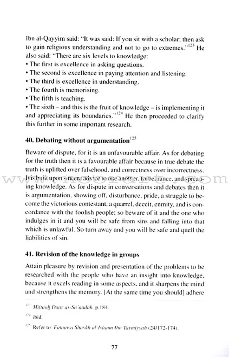 Etiquette of Seeking Knowledge