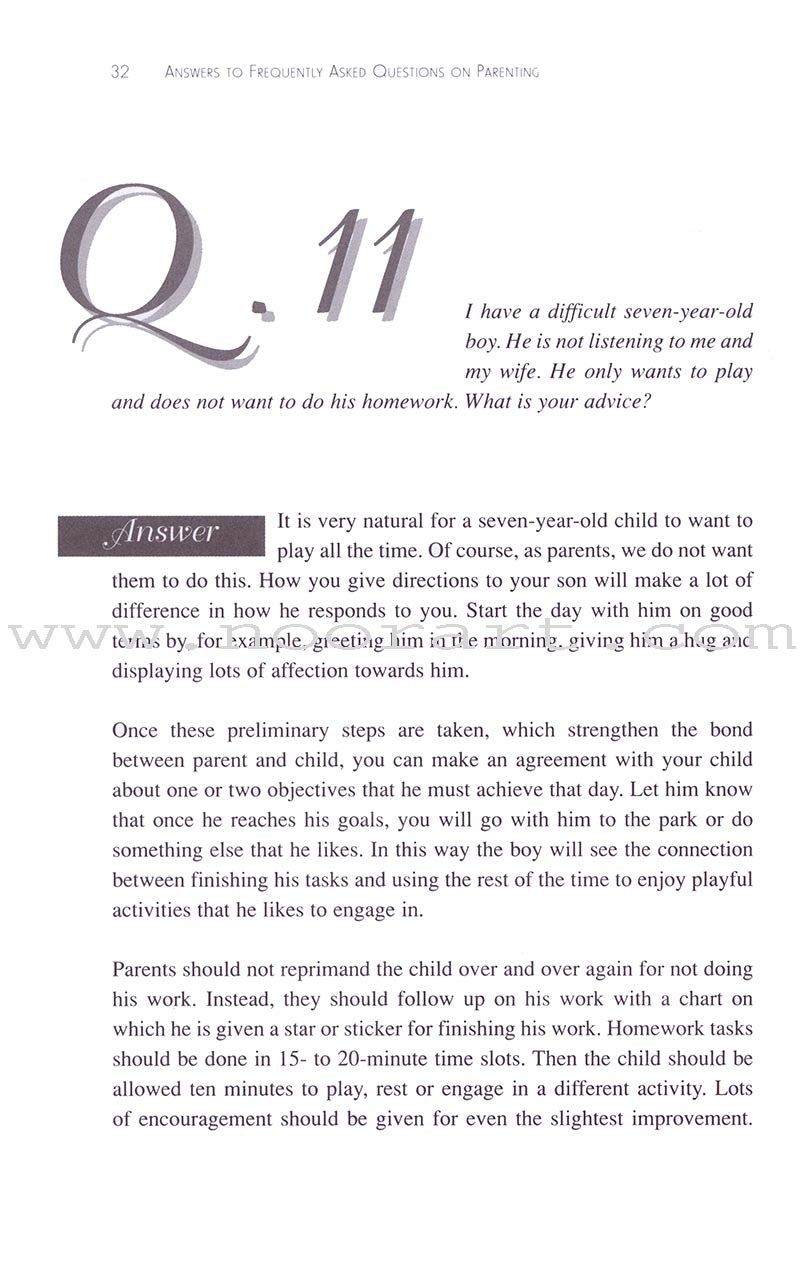 Answers to Frequently Asked Questions on Parenting: Part 1